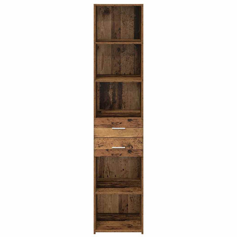 vidaXL Highboard Old Wood 40 x 42.5 x 185 cm Engineered Wood