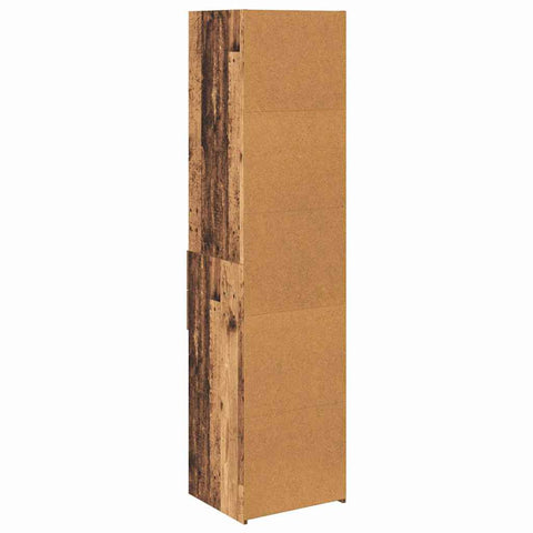 vidaXL Highboard Old Wood 45 x 42.5 x 185 cm Engineered Wood