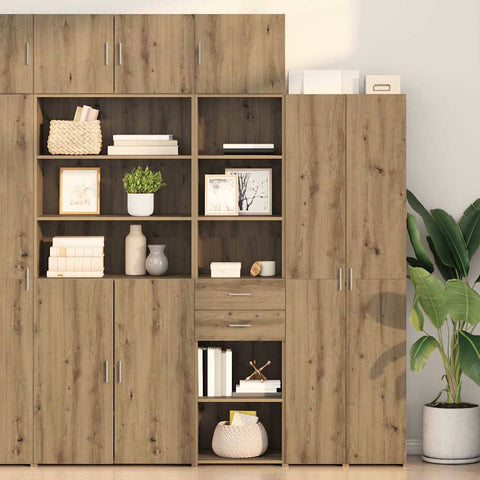 vidaXL Highboard Artisan Oak 45 x 42.5 x 185 cm Engineered Wood