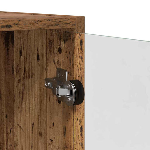 vidaXL Highboard 2 pcs Old Wood 136 x 37 x 142 cm Engineered Wood