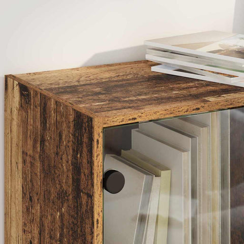 vidaXL Highboard 2 pcs Old Wood 136 x 37 x 142 cm Engineered Wood