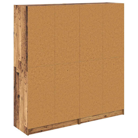 vidaXL Highboard 2 pcs Old Wood 136 x 37 x 142 cm Engineered Wood