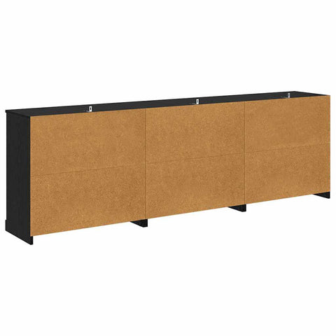vidaXL Sideboards with Drawer 3 pcs Artisan Oak 210 x 35.5 x 67.5 cm