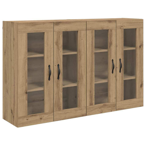 vidaXL Wall Mounted Cabinets 2 pcs Artisan Oak 69.5 x 34 x 90 cm
