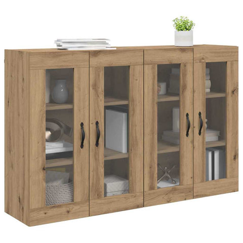 vidaXL Wall Mounted Cabinets 2 pcs Artisan Oak 69.5 x 34 x 90 cm