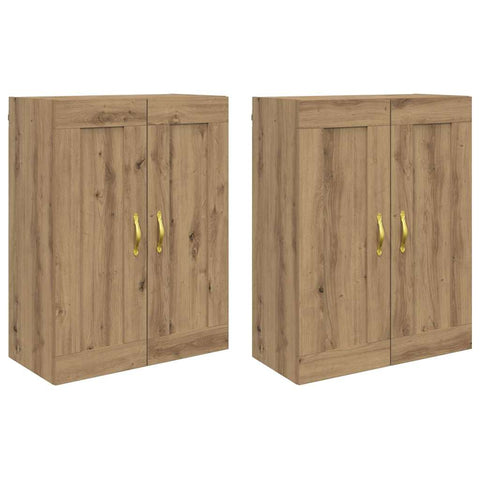 vidaXL Wall-mounted Cabinets 2 pcs Artisan Oak 69.5 x 34 x 90 cm