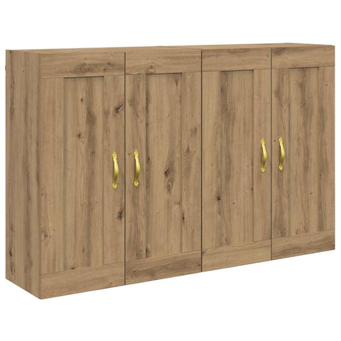 vidaXL Wall-mounted Cabinets 2 pcs Artisan Oak 69.5 x 34 x 90 cm