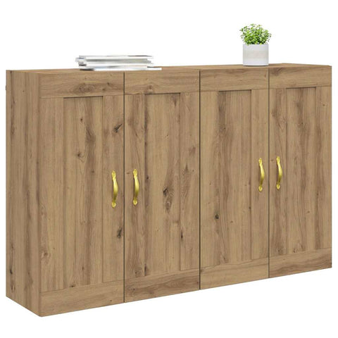 vidaXL Wall-mounted Cabinets 2 pcs Artisan Oak 69.5 x 34 x 90 cm
