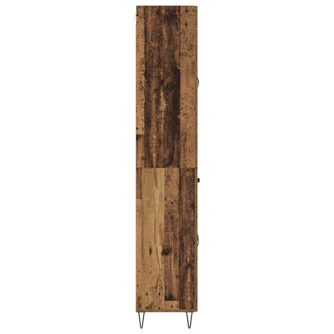 vidaXL Highboard Old Wood 69.5 x 34 x 180 cm Engineered Wood