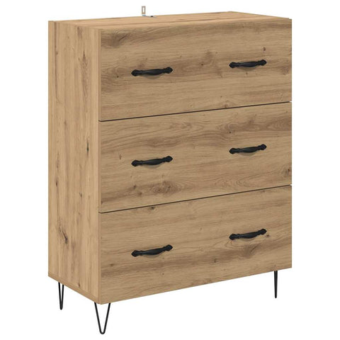 vidaXL Highboard Artisan Oak 69.5 x 34 x 180 cm Engineered Wood
