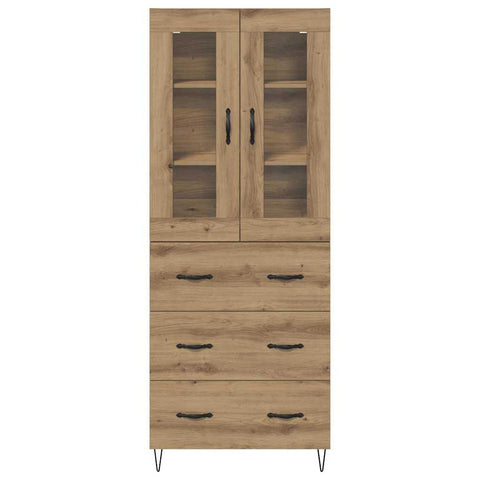 vidaXL Highboard Artisan Oak 69.5 x 34 x 180 cm Engineered Wood