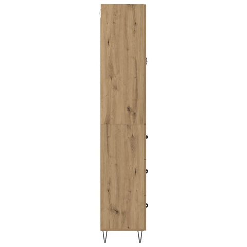 vidaXL Highboard Artisan Oak 69.5 x 34 x 180 cm Engineered Wood