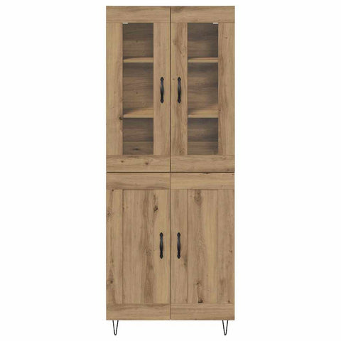 vidaXL Highboard Artisan Oak 69.5 x 34 x 180 cm Engineered Wood