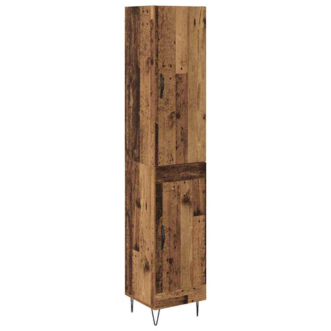 vidaXL Highboard Old wood 69.5 x 34 x 180 cm Engineered wood