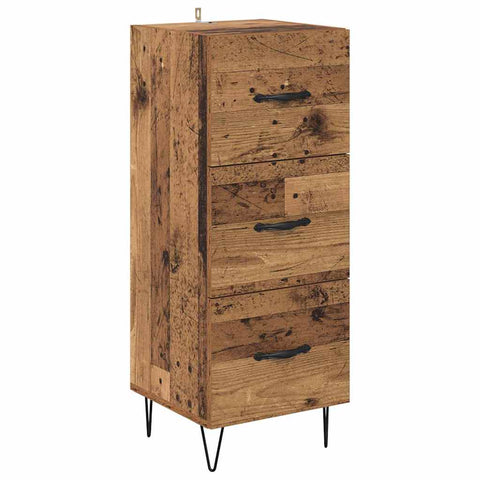 vidaXL Highboard Old wood 69.5 x 34 x 180 cm Engineered wood