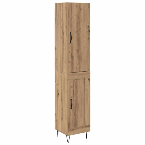 vidaXL Highboard Artisan Oak 69.5 x 34 x 180 cm Engineered Wood
