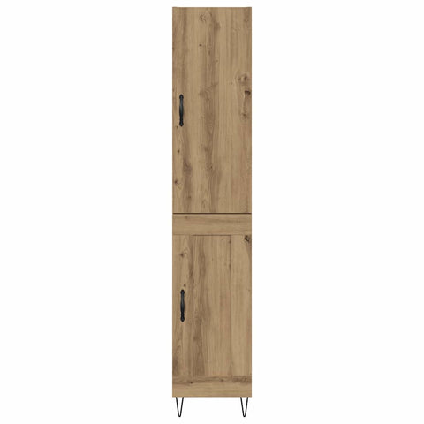 vidaXL Highboard Artisan Oak 69.5 x 34 x 180 cm Engineered Wood