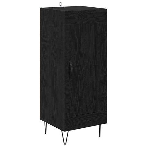 vidaXL Highboard Black Oak 69.5 x 34 x 180 cm Engineered Wood