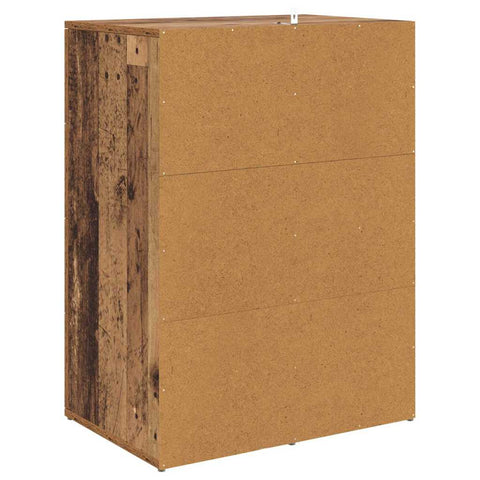 vidaXL Sideboards with Drawer Corona 2 pcs Old Wood 59 x 39 x 80 cm