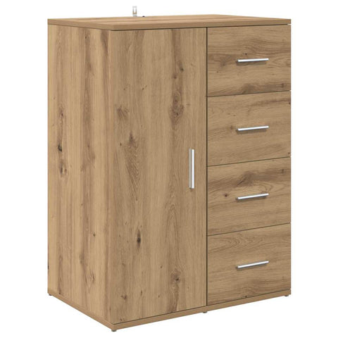 vidaXL Sideboards with Drawer Corona 2 pcs Artisan Oak 59 x 39 x 80 cm