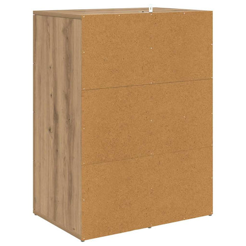 vidaXL Sideboards with Drawer Corona 2 pcs Artisan Oak 59 x 39 x 80 cm