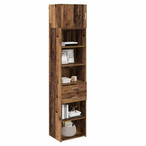 vidaXL Highboard Old Wood 50 x 42.5 x 225 cm Engineered Wood