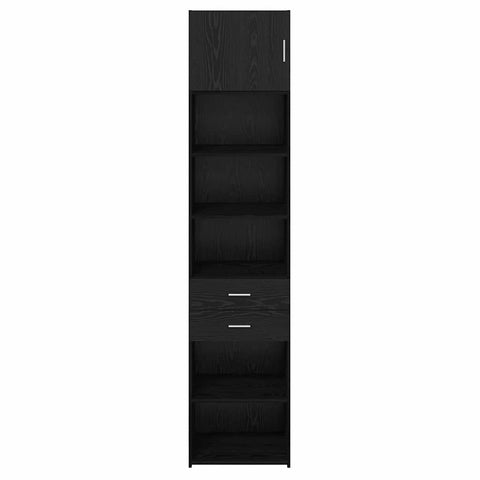 vidaXL Highboard Black Oak 50 x 42.5 x 225 cm Engineered Wood