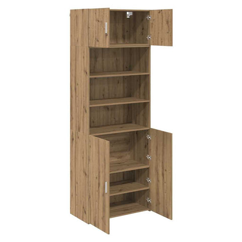 vidaXL Storage Cabinet Artisan Oak 80 x 42.5 x 225 cm Engineered Wood