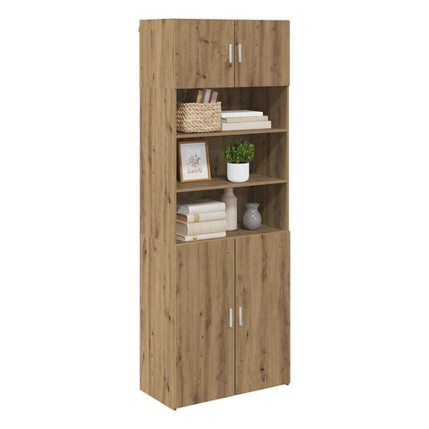 vidaXL Storage Cabinet Artisan Oak 80 x 42.5 x 225 cm Engineered Wood