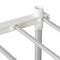 vidaXL Storage Shelf with Shelf White 43 x 27 x 90 cm Aluminium