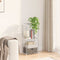 vidaXL Storage Shelf with Shelf White 43 x 27 x 90 cm Aluminium