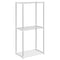 vidaXL Storage Shelf with Shelf White 43 x 27 x 90 cm Aluminium