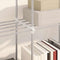 vidaXL Storage Shelf with Shelf White 43 x 27 x 90 cm Aluminium