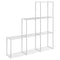 vidaXL Storage Shelf with Shelf White 43 x 27 x 90 cm Aluminium