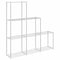 vidaXL Storage Shelf with Shelf White 43 x 27 x 90 cm Aluminium