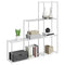 vidaXL Storage Shelf with Shelf White 43 x 27 x 90 cm Aluminium