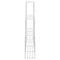 vidaXL Storage Shelf with Shelf White 43 x 27 x 90 cm Aluminium