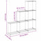 vidaXL Storage Shelf with Shelf White 43 x 27 x 90 cm Aluminium