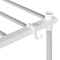 vidaXL Washing Machine Shelf with Shelf with Storage White Aluminium
