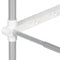 vidaXL Washing Machine Shelf with Shelf with Storage White Aluminium