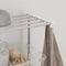 vidaXL Washing Machine Shelf with Shelf with Storage White Aluminium