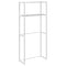 vidaXL Washing Machine Shelf with Shelf with Storage White Aluminium