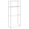 vidaXL Washing Machine Shelf with Shelf with Storage White Aluminium