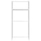 vidaXL Washing Machine Shelf with Shelf with Storage White Aluminium