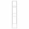 vidaXL Washing Machine Shelf with Shelf with Storage White Aluminium