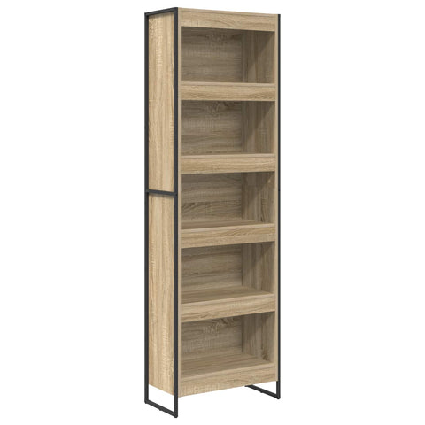 vidaXL Book Cabinet 2 pcs Sonoma 60 x 30 x 189.5 cm Engineered Wood