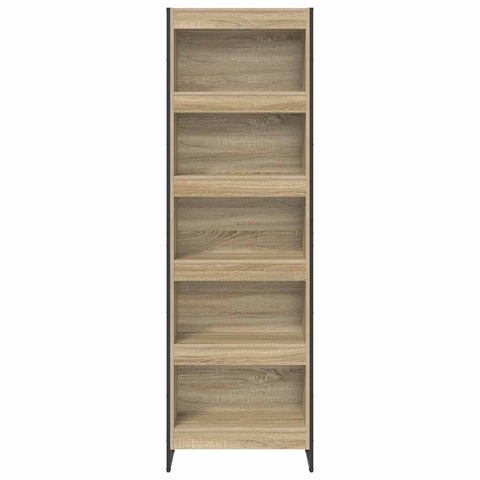vidaXL Book Cabinet 2 pcs Sonoma 60 x 30 x 189.5 cm Engineered Wood