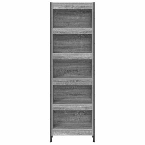 vidaXL Book Cabinet 2 pcs Grey Sonoma 60 x 30 x 189.5 cm