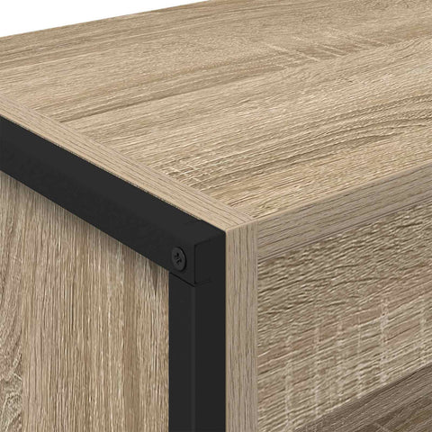 vidaXL Book Cabinet 2 pcs Sonoma 80 x 30 x 155 cm Engineered Wood