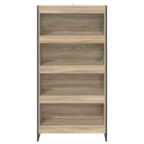 vidaXL Book Cabinet 2 pcs Sonoma 80 x 30 x 155 cm Engineered Wood